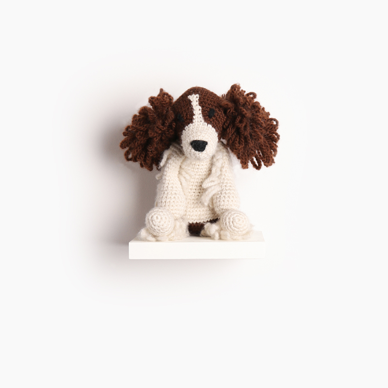 spaniel dog puppy crochet amigurumi project pattern kerry lord Edward's menagerie